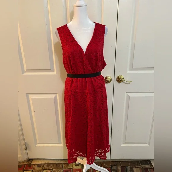 Lane Bryant | Dresses | Nwt Lane Bryant Red Lace Dress With Belt Size 22 | Poshmark Lane Bryant | Dresses | Nwt Lane Bryant Red Lace Dress With Belt Size 22 | Poshmark